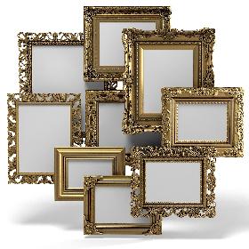 Grand Carved Picture Frame Set